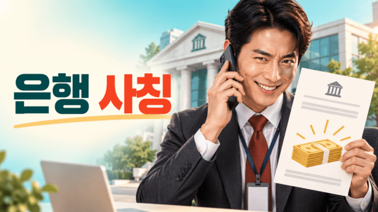 은행 직원을 사칭해 승인된 융자를 권유하는 전화 사기 경고 그래픽